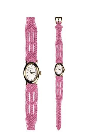 106 Pink - Narrow with Timex Gold Cavatina Watch