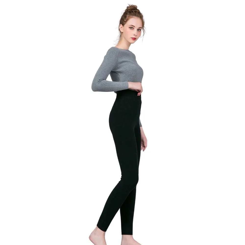 Auzland Sheepskin Pure Merino Wool Ultra Soft Women Leggings Base Layer