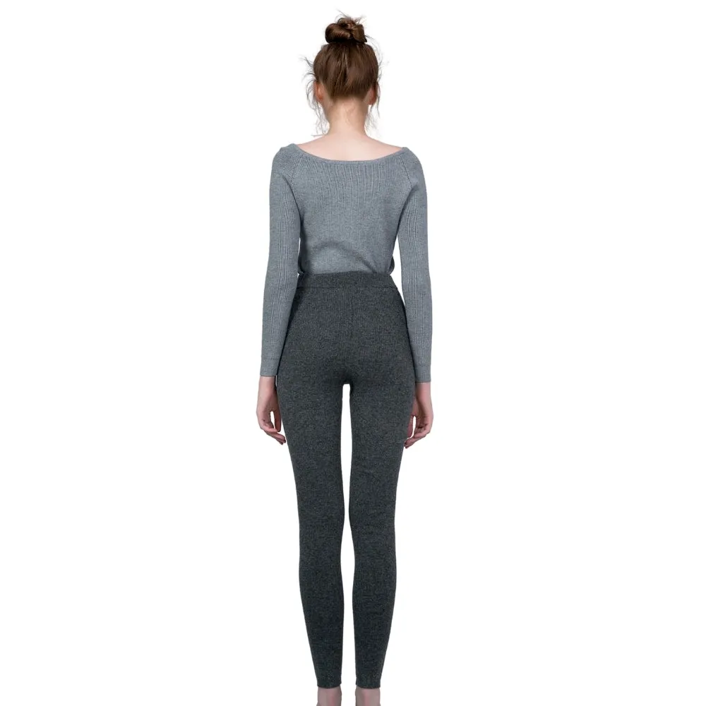 Auzland Sheepskin Pure Merino Wool Ultra Soft Women Leggings Base Layer