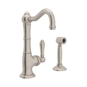 Cinquanta Single-Handle Kitchen Faucet in Satin Nickel