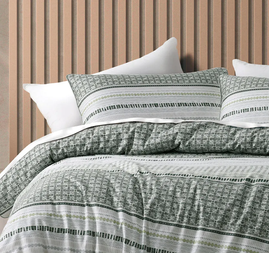 Drake Quilt Cover Set Range Green