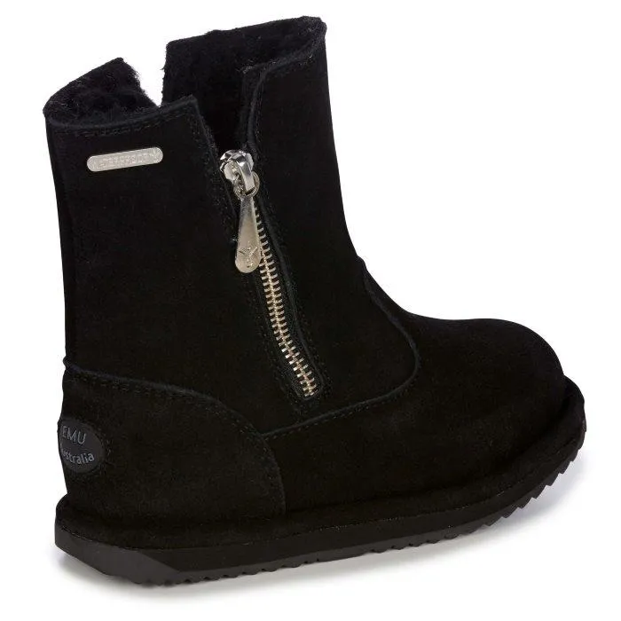 EMU - Kids -  Arden WATERPROOF - Black sheepskin boots on sale