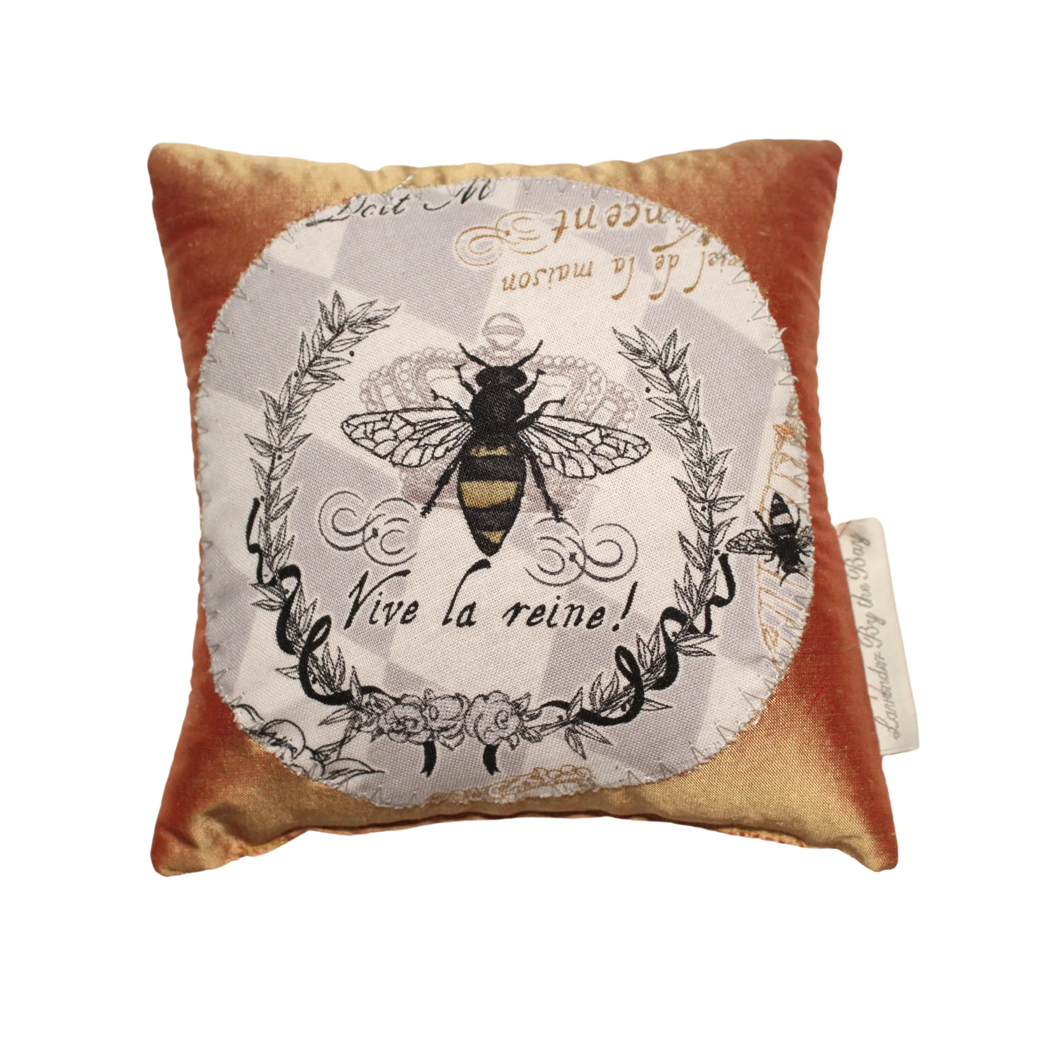 Golden Bee Applique Lavender Sachet