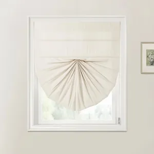 Ian Linen Fan Roman Shades Cord Lift