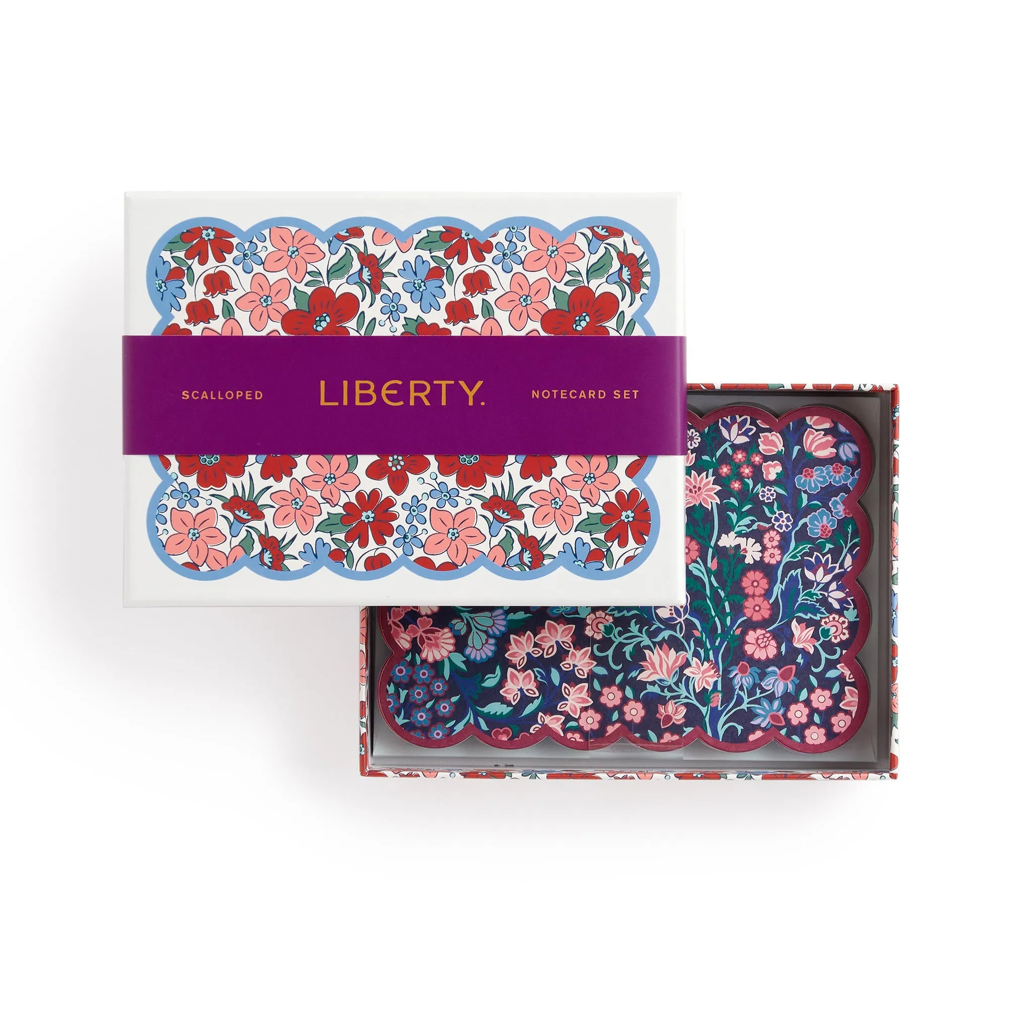 Liberty Scalloped Shaped Notecard Set