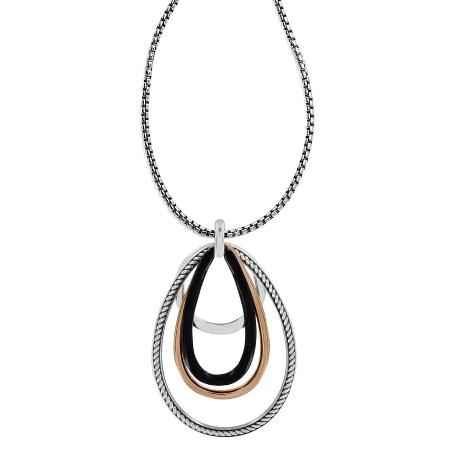 Neptune's Rings Black Convertible Pendant Necklace