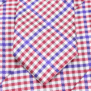 Patriot - Red, White, and Blue Gingham Patterned Necktie