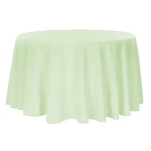 Polyester 108" Round Tablecloth - Sage Green