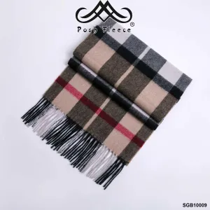 POSH FLEECE Pure Wool Luxurious Scarf with Fringed Trim SGB10009