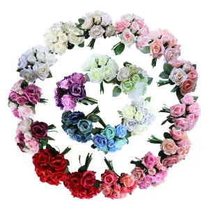 Small Artificial Flower Bouquet for Home Decor DIY Wedding Flowers