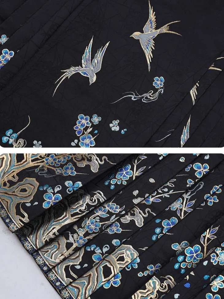 Ying Mei 莹梅 Gilded Songbird Mamian Skirt Set